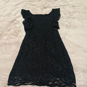 Papillon Black Lace Dress
